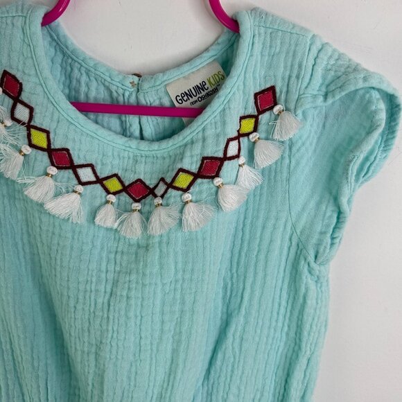 Oshkosh girls blue romper size 4T‎ - Picture 2 of 5